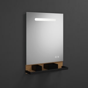 burgbad Fiumo Leuchtspiegel mit horizontaler LED-Beleuchtung 60 x 81,7 cm