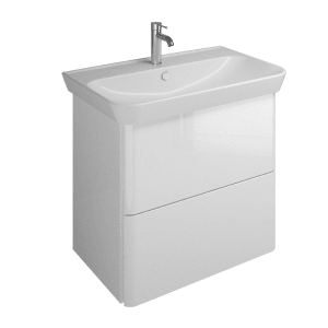 burgbad Iveo Waschtischkombination mit Keramik-Waschtisch 80 cm