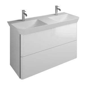 burgbad Iveo Waschtischkombination mit Mineralguss-Waschtisch 120 cm