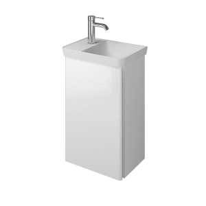 burgbad Iveo Waschtischkombination mit Mineralguss-Waschtisch 44 cm Rechts