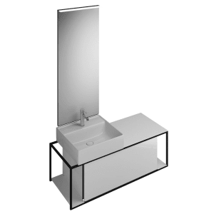 burgbad Junit Möbelkombination 120 cm inkl. Keramik-Waschtisch Links