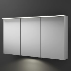 burgbad Junit Spiegelschrank mit LED-Aufsatzleuchte und LED-Waschtischbeleuchtung 120 cm Rechts