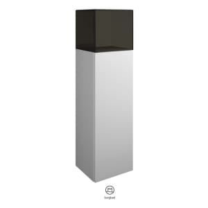 burgbad Yumo Halbhoher Schrank 35 x 32 x 128 cm mit Griff G0179, Anschlag rechts