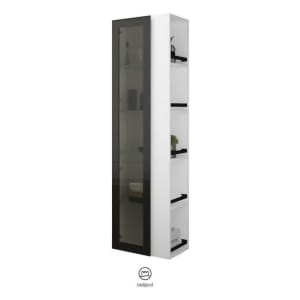burgbad Yumo Hochschrank 50 x 32 x 176 cm mit Griff G0179, Regal rechts