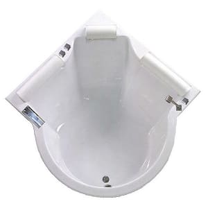 Caribia Santorin Queen Eck-Badewanne 138 x 200 cm