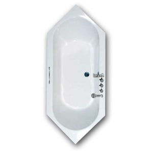 Caribia Corinna 190 6-Eck-Badewanne 190 x 80 cm