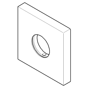 Dornbracht Ersatz-Rosette für MEM Regenbrause