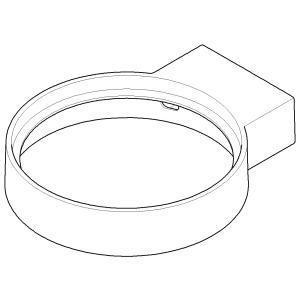 Dornbracht Ersatz Wandhalterung für Toilettenbürste