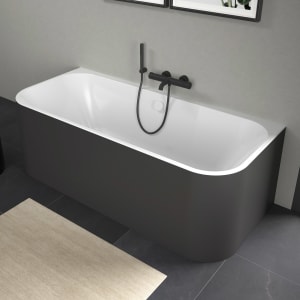 Duravit Happy D.2 Plus Badewanne 180 x 80 cm, mit 2 Rückenschrägen, Vorwandversion