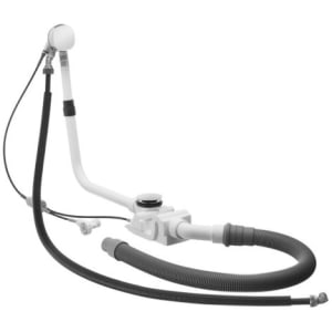 Duravit Ab- und Überlaufgarnitur Quadroval mit Wanneneinlauf