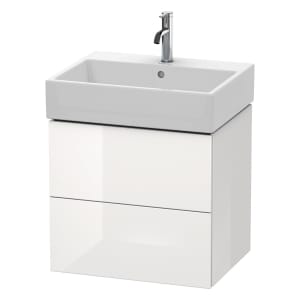 Duravit L-Cube Waschtischunterbau wandhängend mit 2 Auszügen 58,4 x 45,9 cm