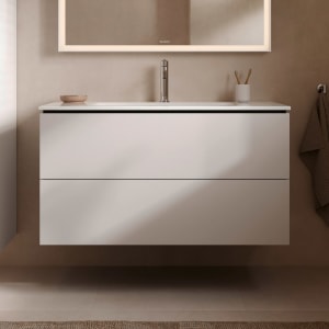 Duravit L-Cube Waschtischunterbau wandhängend mit 2 Auszügen, 102 x 48,1 cm