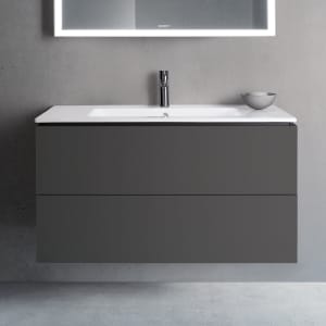 Duravit L-Cube Waschtischunterbau wandhängend mit 2 Auszügen, 102 x 48,1 cm