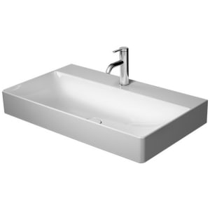 Duravit DuraSquare Waschtisch geschliffen mit 1 Hahnloch, 80 x 47 cm
