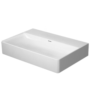 Duravit DuraSquare Waschtisch Compact geschliffen ohne Hahnloch, 60 x 40 cm
