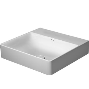 Duravit DuraSquare Waschtisch geschliffen ohne Hahnloch, 50 x 47 cm