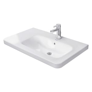 Duravit DuraStyle Möbelwaschtisch 80 cm asymmetrisch, Becken rechts  mit 1 Hahnloch