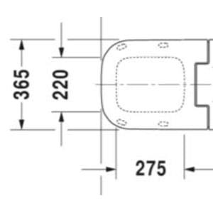 Duravit SensoWash Ersatz-Sitzgarnitur für Happy D.2 Dusch-WC-Sitz
