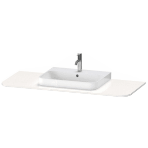 Duravit Happy D.2 Plus Konsole mit Ausschnitt mittig, 1,6 x 130 x 55 cm