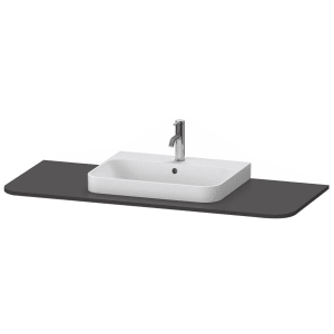 Duravit Happy D.2 Plus Konsole mit Ausschnitt mittig, 1,6 x 130 x 55 cm