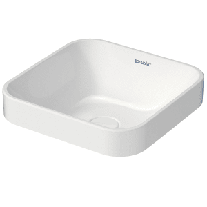 Duravit Happy D.2 Plus Aufsatzbecken 40 cm weiß, ohne Überlauf, ohne Hahnlochbank