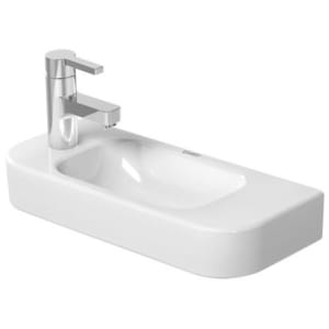 Duravit Happy D.2 Handwaschbecken 50 cm, Hahnloch links