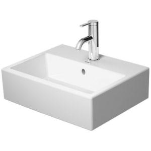 Duravit Vero Air Handwaschbecken geschliffen mit 1 Hahnloch 45 x 35 cm, mit Überlauf