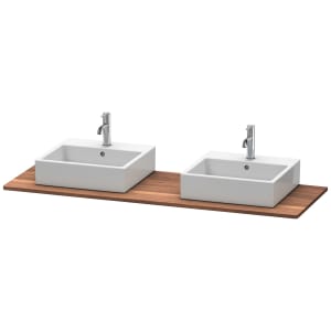 Duravit XSquare Massivholzkonsole 160 cm, mit zwei Ausschnitten