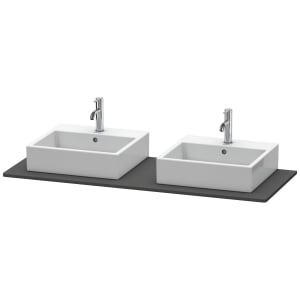 Duravit XSquare Konsole 140 cm, mit zwei Ausschnitten
