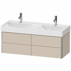 Duravit XSquare Waschtischunterbau wandhängend 118,4 cm, mit 4 Schubkästen