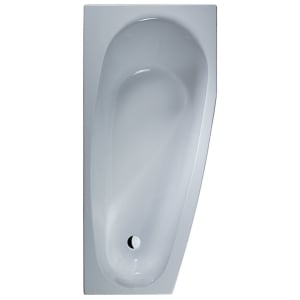 DUSCHOLUX Piccolo 174 Kleinraum-Badewanne Einbau Ecke rechts