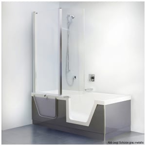 DUSCHOLUX Step-in Pure Badewanne 180 x 80 cm Einstieg rechts