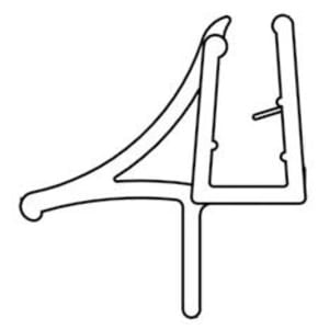 DUSCHOLUX Magic Round Wasserabweisprofil rechts