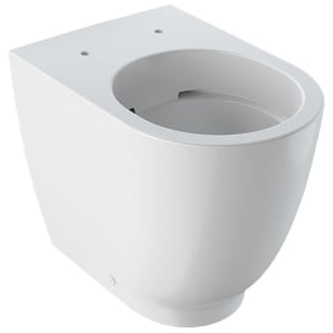 Geberit Acanto Tiefspül-Stand-WC ohne Spülrand, wandbündig, erhöht