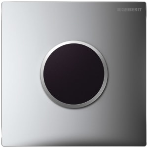 Geberit Urinalsteuerung mit elektronischer Spülauslösung, Netzbetrieb, Typ 10 Abdeckplatte