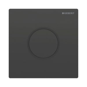 Geberit Urinalsteuerung mit elektronischer Spülauslösung, Netzbetrieb, Typ 10 Abdeckplatte Edelstahl