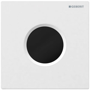 Geberit Urinalsteuerung mit elektronischer Spülauslösung, Netzbetrieb, Typ 01 Abdeckplatte, Round