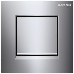 Geberit Urinalsteuerung mit pneumatischer Spülauslösung, Typ 20 square Betätigungsplatte