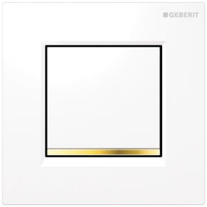 Geberit Urinalsteuerung mit pneumatischer Spülauslösung, Typ 20 square Betätigungsplatte
