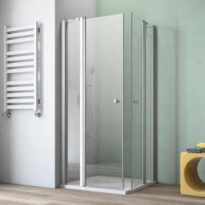 GEO maw flex Eckeinstieg 4-teilig mit 2 Pendeltüren, 80 x 120 cm