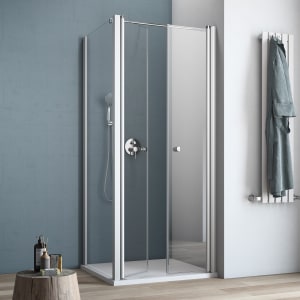 GEO maw flex Doppelpendeltür rechts mit Seitenwand, bis 120 x 150 cm - Sondermaß