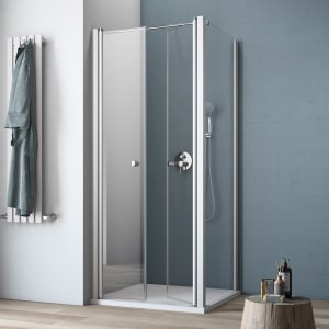 GEO maw flex Doppelpendeltür links mit Seitenwand, 90 x 80 cm