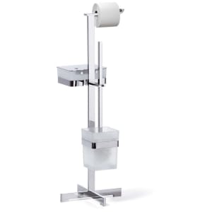 Giese von der Rolle WC-Ständer mit Bürstengarnitur, eckig und Behälter für Feuchtpapier