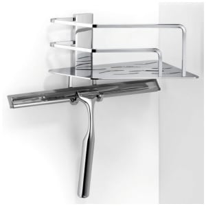 Giese Duschkorb Seaside Eckmodell mit Haken und Wischer