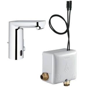 GROHE Eurosmart CE Waschtischbatterie mit Mischung und Powerbox Infrarot Elektronik