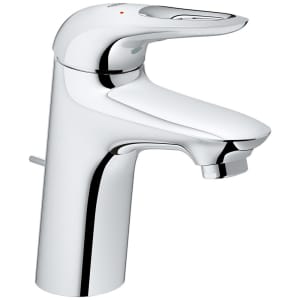 GROHE Eurostyle Einhand-Waschtischbatterie DN 15 S-Size, offener Metall-Hebelgriff, mit Ablaufgarnitur