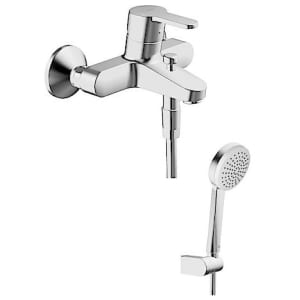 Hansa HANSAPRIMO Einhand Wannenbatterie, AP mit Brausegarnitur