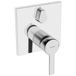 Hansa HANSARONDA Einhand-Wannen-Funktionseinheit mit Sicherungseinrichtung, Rosette eckig