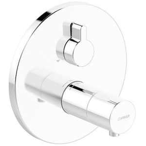 Hansa HANSALIVING Fertigmontageset mit Funktionseinheit Thermostat-Wannen-Batterie, Rosette rund