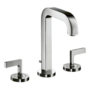 AXOR Citterio 3-Loch Waschtischarmatur mit Hebelgriffen ohne Platte Ausladung 14 cm
